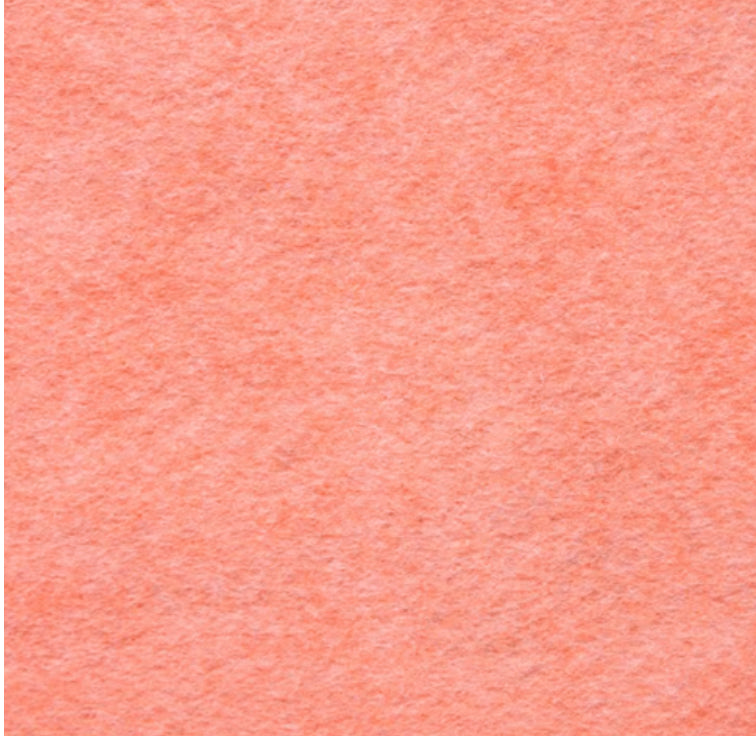 Georgia Peach Wool Blend Felt Sheet