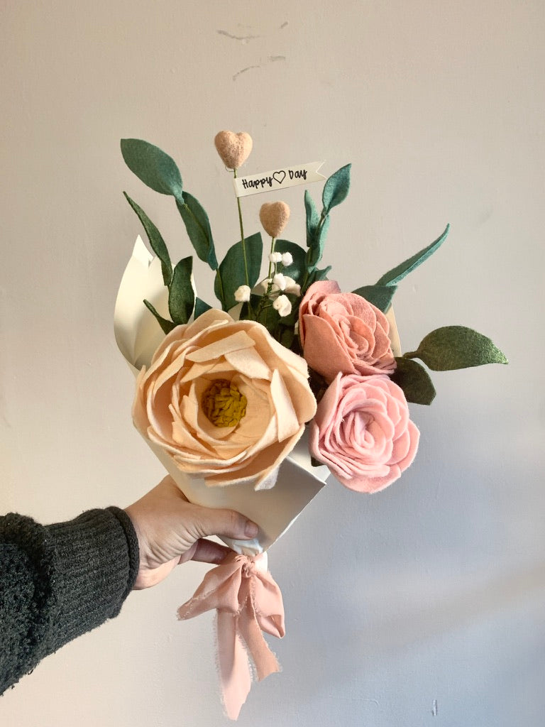 Peonies and Roses Valentine’s Day Bouquet
