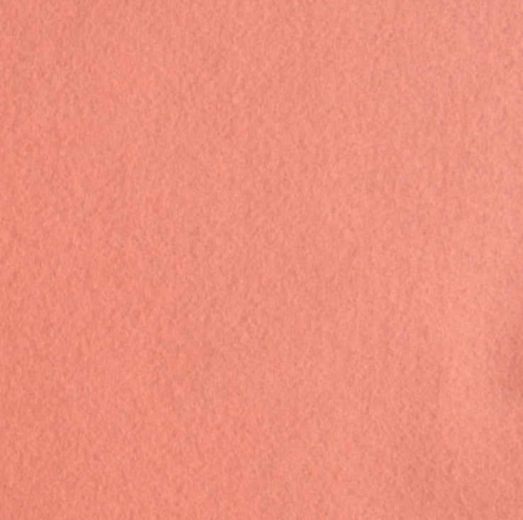 Pink Grapefruit Wool Blend Felt Sheet