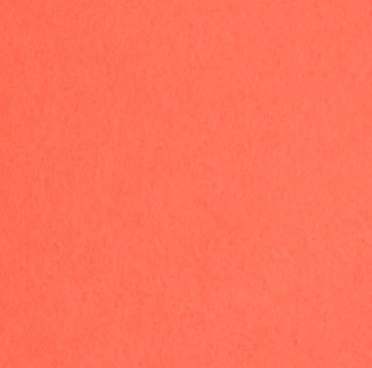 Carribbean Coral Wool Blend Felt Sheet