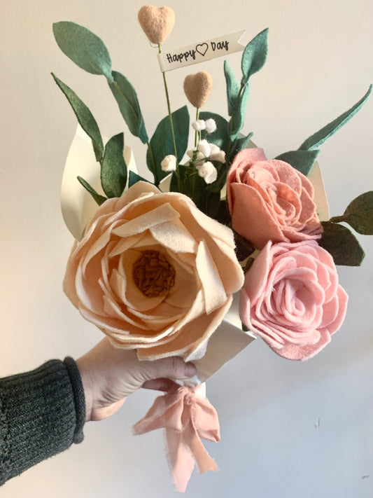 Peonies and Roses Valentine’s Day Bouquet