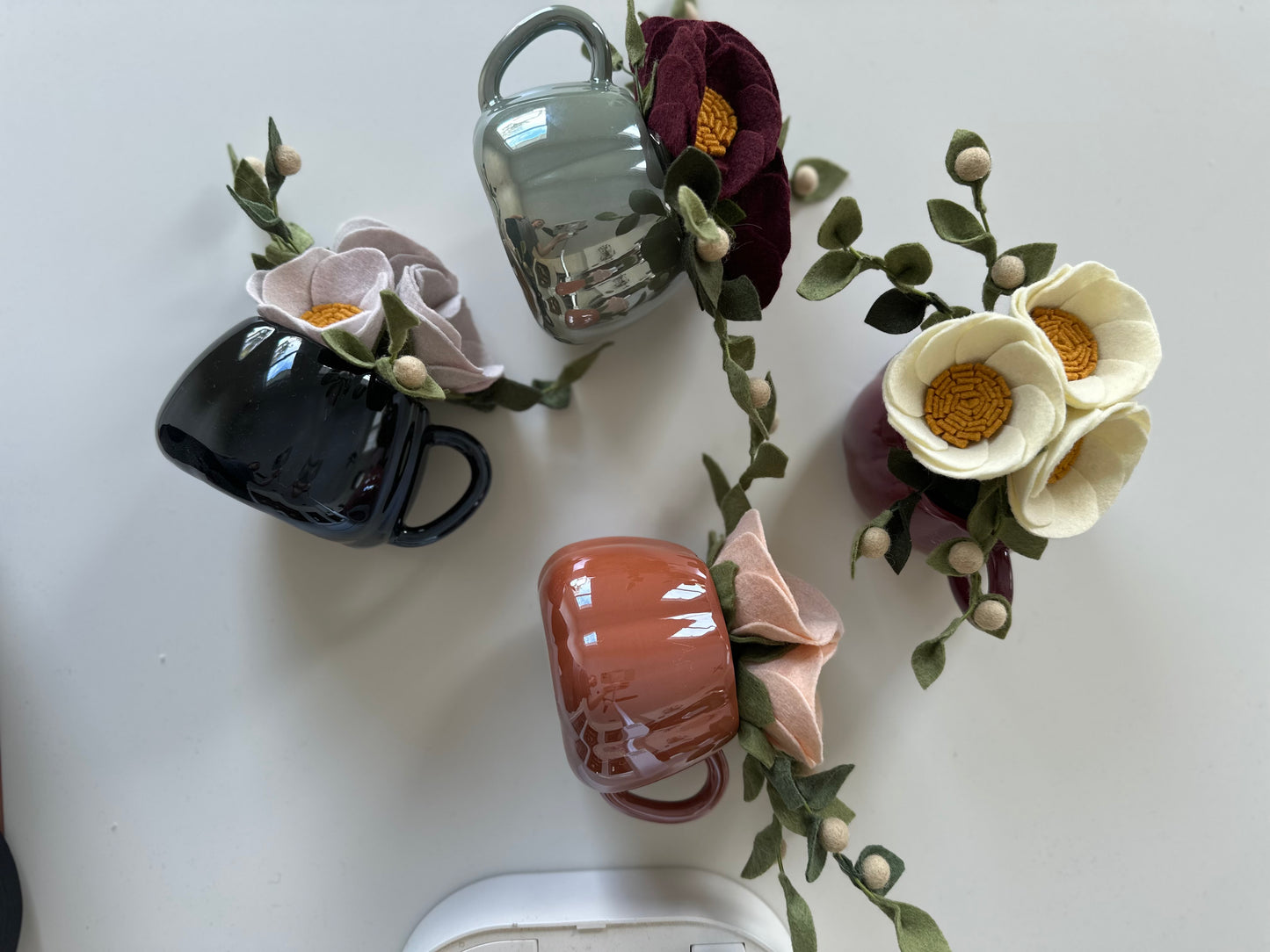 Felt Floral Pumpkin Mug Workshop