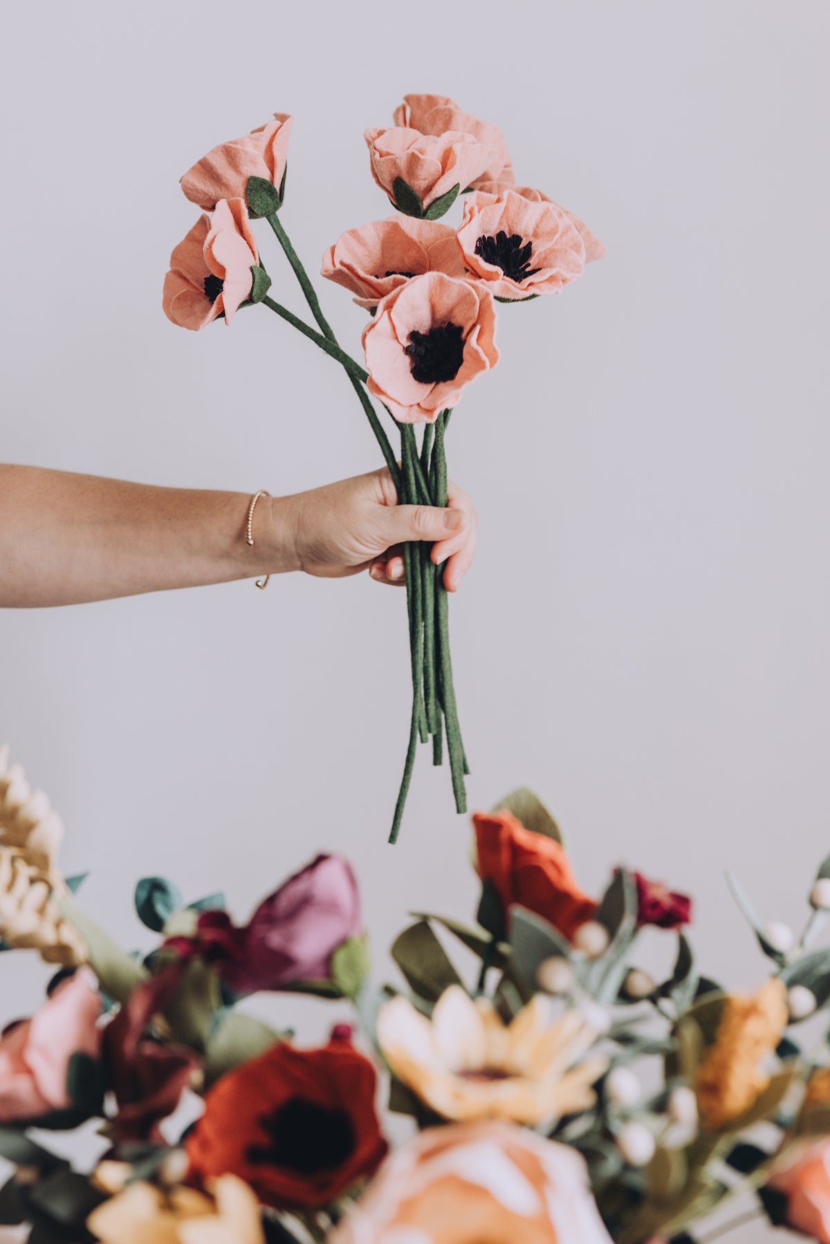Blush Felt Poppy
