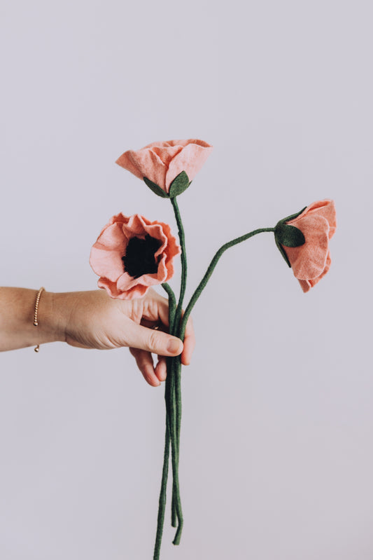 Blush Felt Poppy